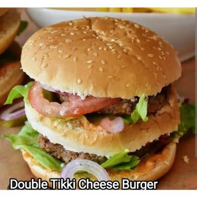 Double Tikki Cheese Burger