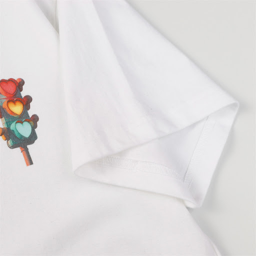 Title 9, Summer Casual Three-color Love Graffiti Short S...