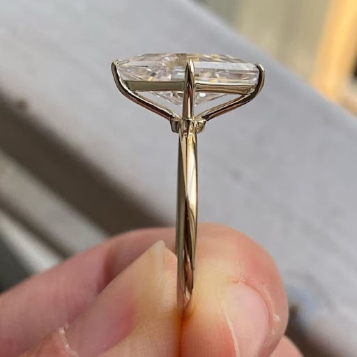 Title 5, Simple Triangular Rhombus Imitation Moissanite ...