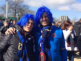 Fotoreeks: zo warmden de fans van Club Brugge en Standard zich op!