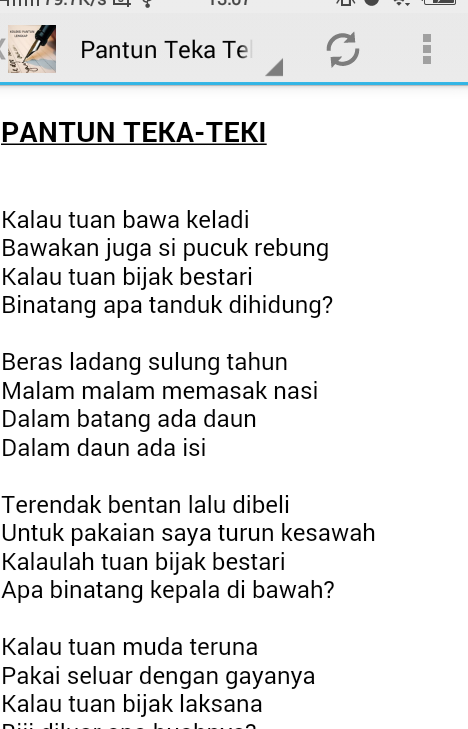 Koleksi Pantun Lengkap - Android Apps on Google Play