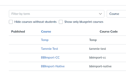 Canvas CourseCode Addition