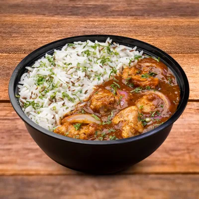 Chicken Tawa Rice Bowl