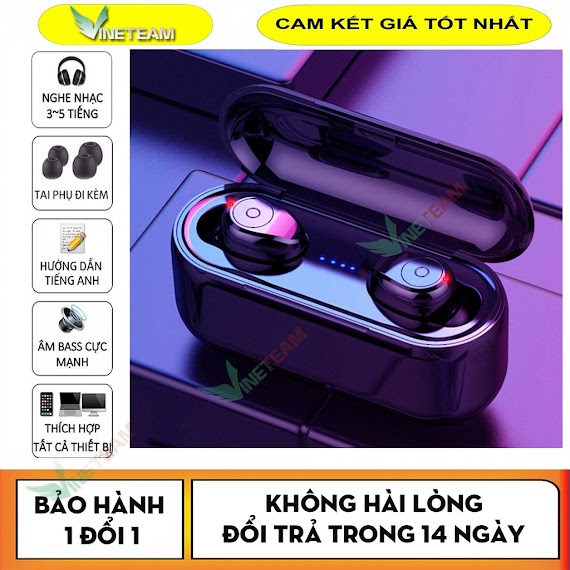 Tai Nghe Bluetooth Kiêm Pin Sạc Dự Phòng Amoi F9 5.0 - Dc3525