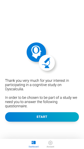 Screenshot Dyscalculia Cognitive Research