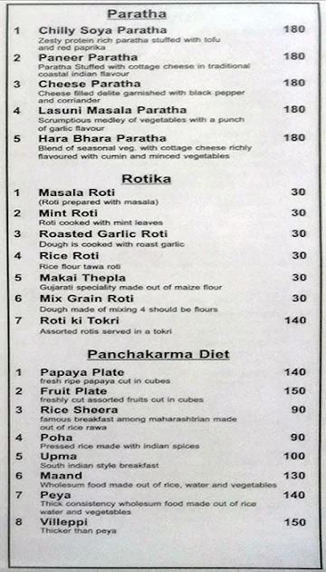 Swadshakti menu 