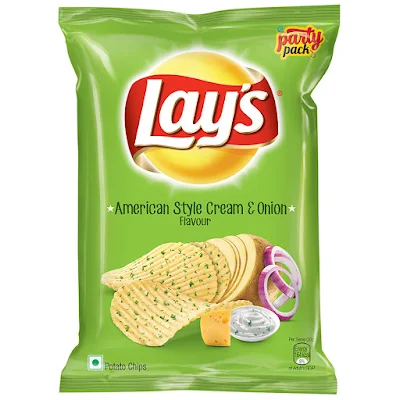 Lay'S American Style Cream And Onion Flavour - 221 gm