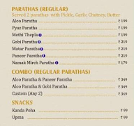 Tastyum - The New Urban Authentic Paratha menu 1