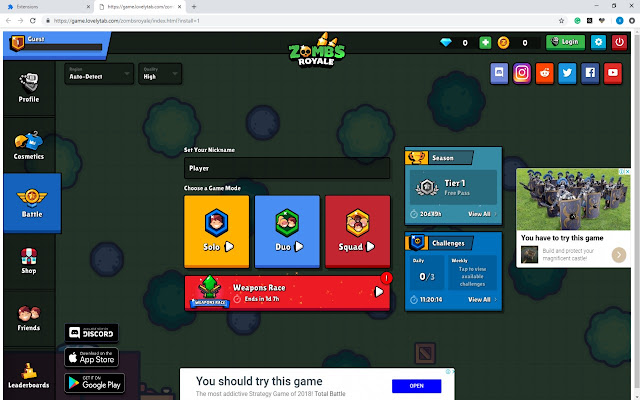 Zombsroyale.io Unblocked