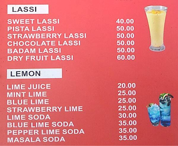 Juice Park menu 