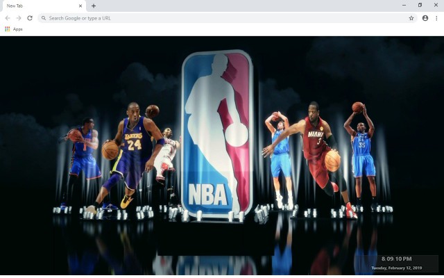 NBA Basketball New Tab Theme