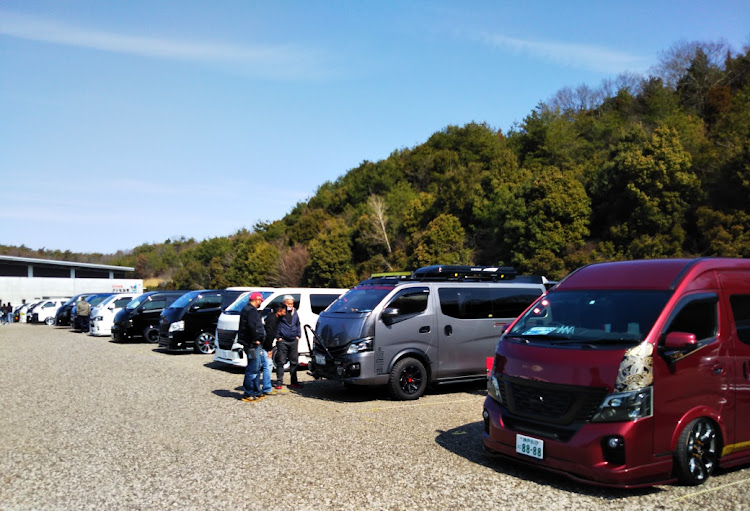 NV350キャラバンのハイスタミーティング・医療従事者にエールを❗️・みんなと会えた・キャンギャル💕に関するカスタム事例の投稿画像3枚目