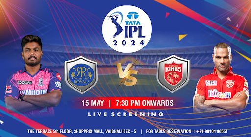 Screening of RR vs PBKS IPL 2024 @The Terrace