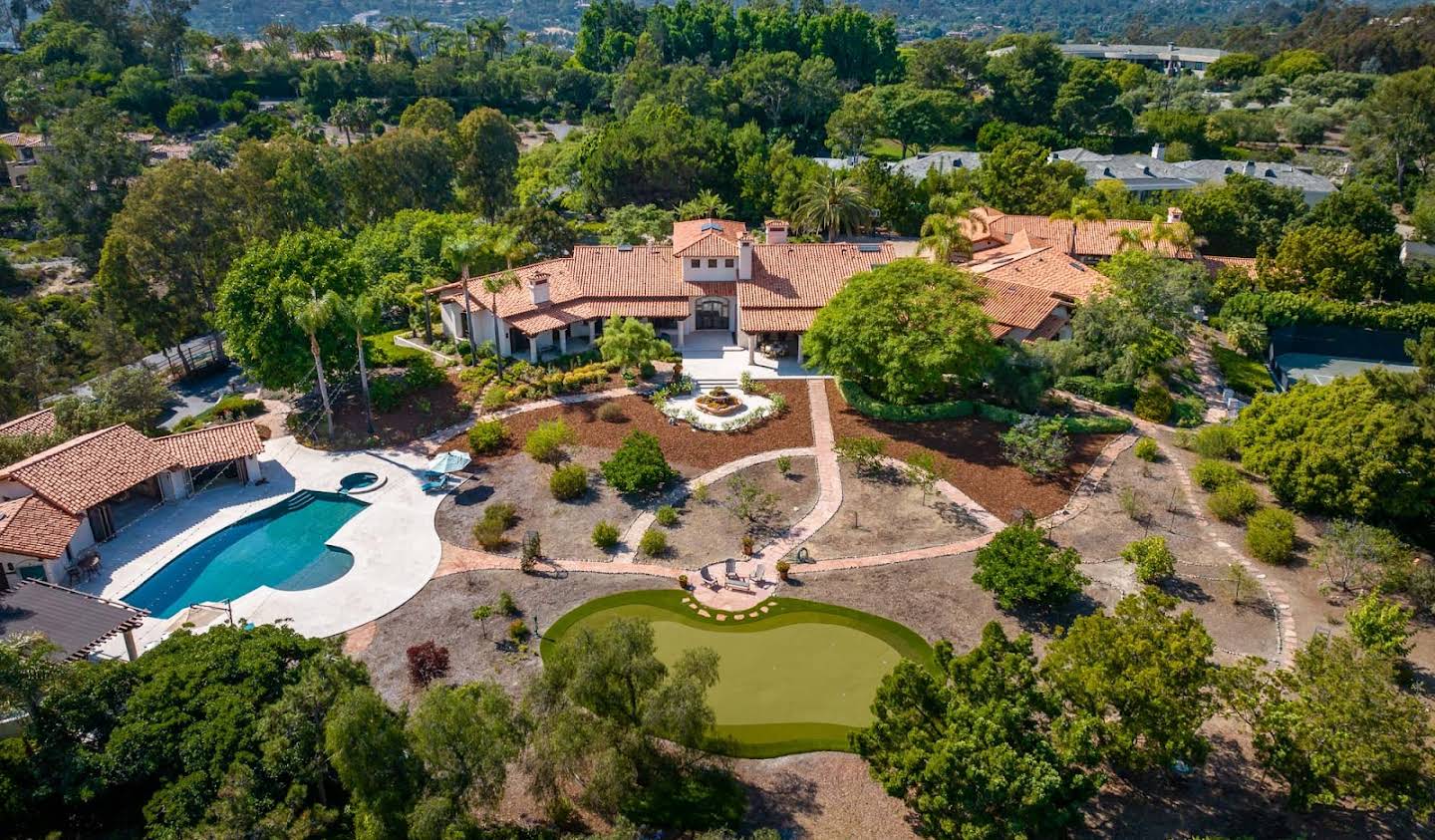 House with garden and terrace Rancho Santa Fe