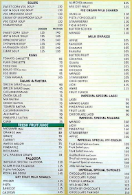 Imperial Restaurant  Jayanagar menu 1