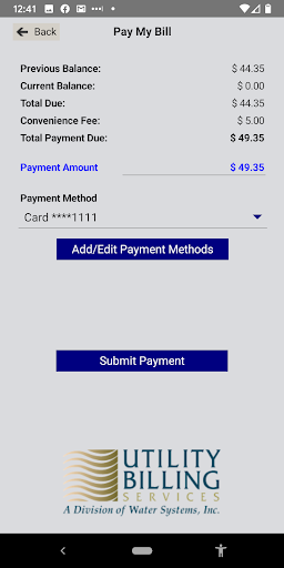 Screenshot Utility Billing Services