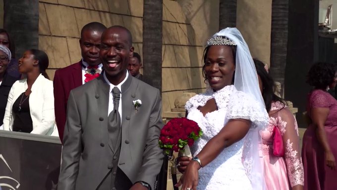 Zimbabwean-born Edwin Ncube and Bridget Ngwenya tied the knot on OPW.