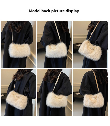 Title 6, Autumn and Winter Fashion Shoulder Bag with Pea...