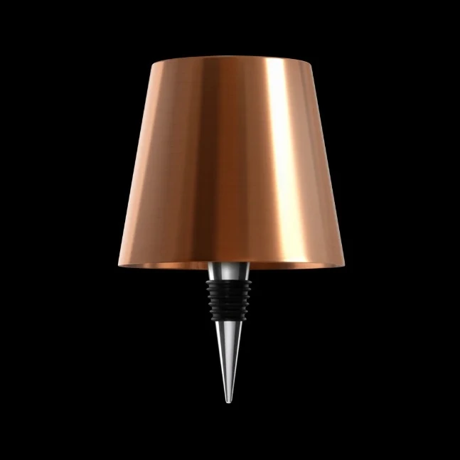Lampe de chevet créative et petite, rechargeable, trois couleurs, design bouteille de vin. Éclairage d'ambiance idéal.