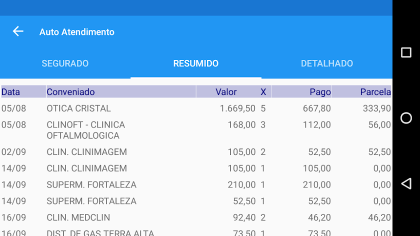 ASPEB Auto Atendimento Screen 3