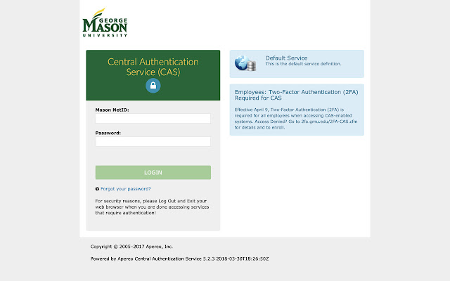 GMU Access chrome extension