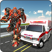 City Ambulance Robot Transformation Game Training 1.0 Icon