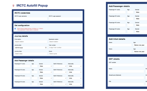 IRCTC Tatkal Automation Tool