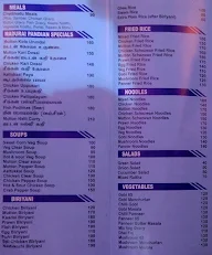 Madurai Pandian menu 1