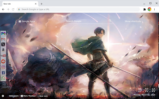 Levi Ackerman New Tab & Wallpapers