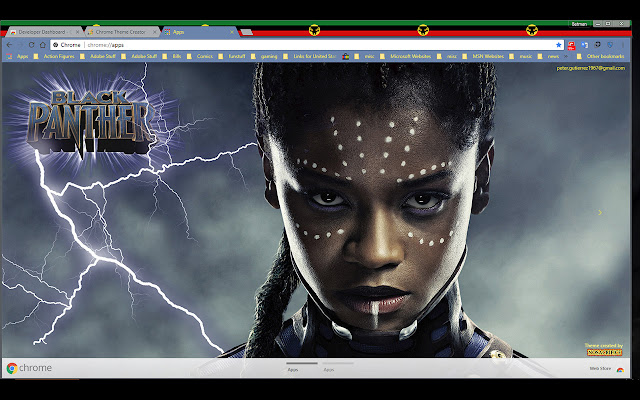 Black Panther Shuri - 1600 chrome extension