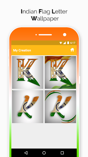 Indian Flag Letter Wallpaper