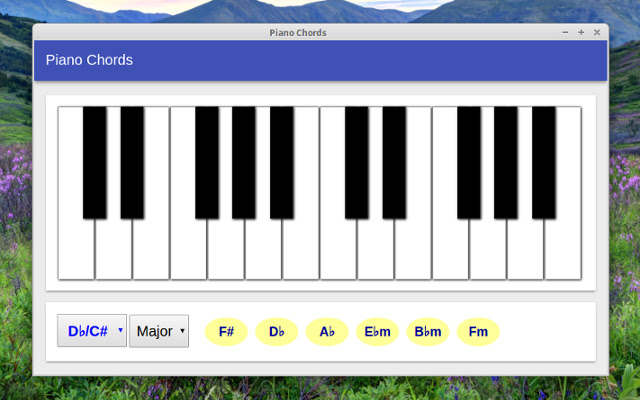 Piano Chords chrome extension