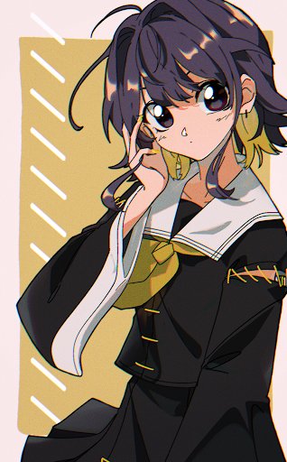 String sailor girl - yellow