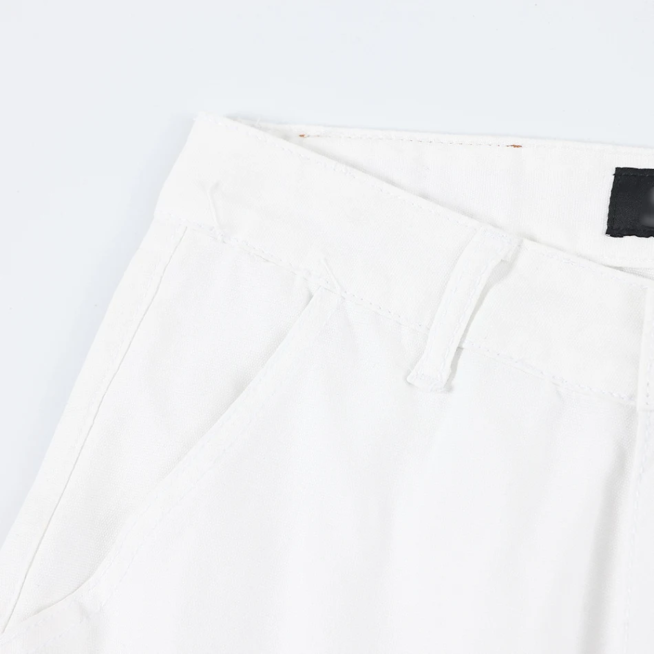 Pantalones casuales bordados con flores para hombre, holgados, de pernera ancha y rectos. Overoles para un estilo cómodo y moderno.