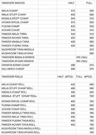 Aayra Pure Veg Cafe menu 3