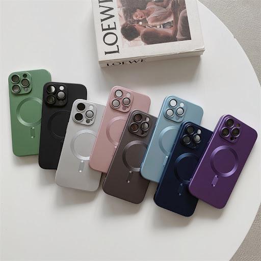 Title 1, Magnetic Suction Phone Case with Lens Film and ...