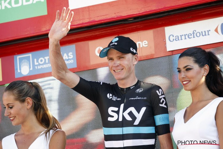 Chris Froome viert het einde van de Ronde van Spanje met ... pizza's!