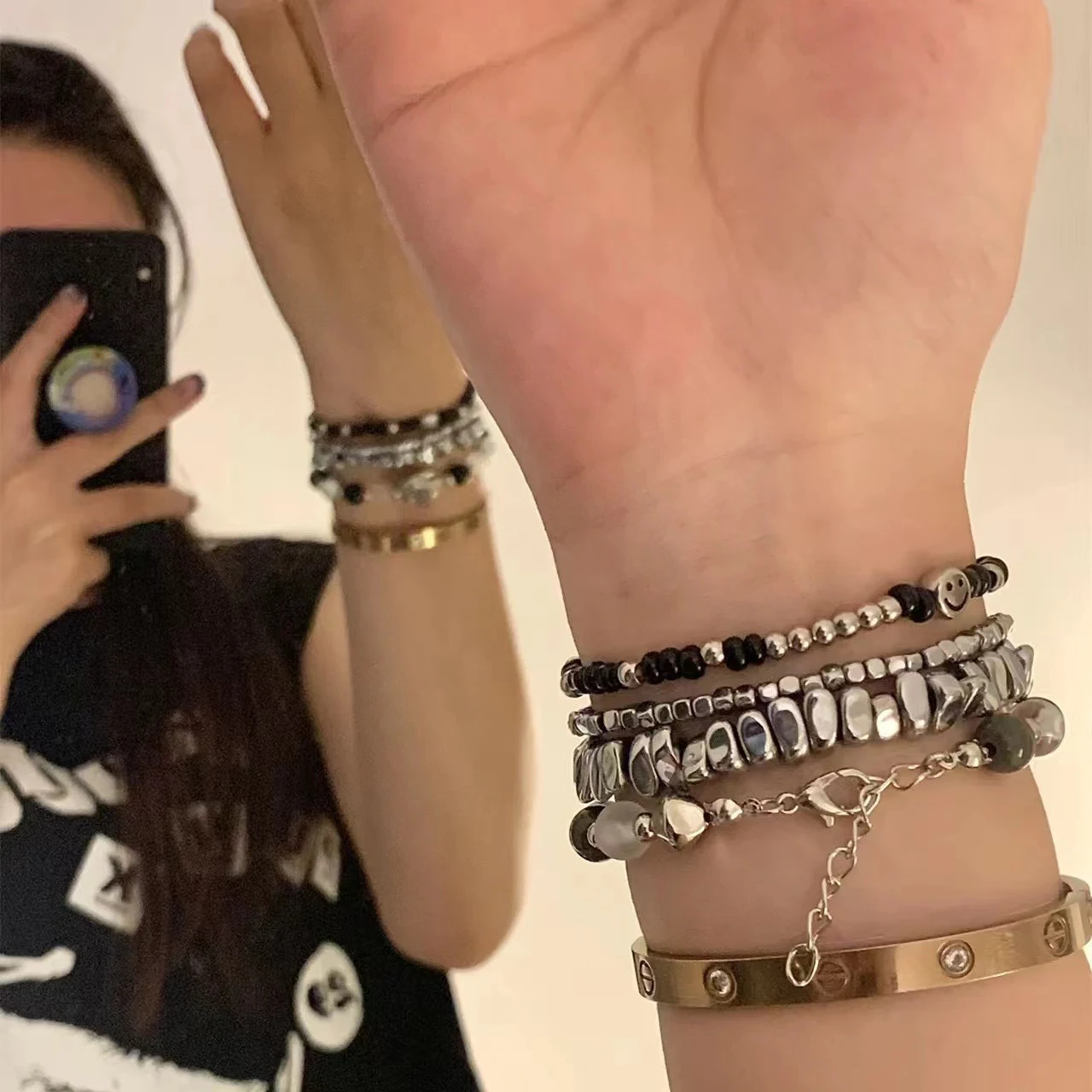 Title 7, Bracelet rétro neutre style chinois avec petite...