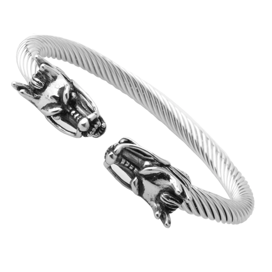Bracelet Robinet en Câble d'Acier Inoxydable Ouvert, Design Moderne et Minimaliste, Réglable, Durable et Résistant, pour Hommes et Femmes, Idéal pour Offrir