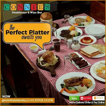 Connie's Steakhouse Kothanur menu 
