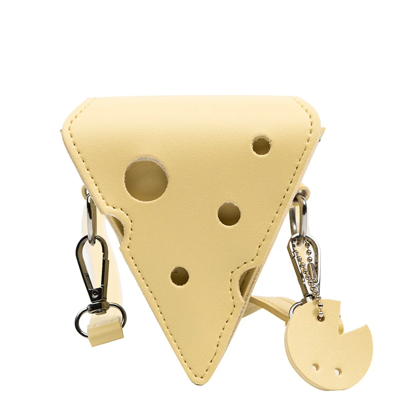 Nova Bolsa Quadrada Pequena Simples de Queijo, ideal para moda e uso diário, leve e prática para carregar seus itens essenciais.