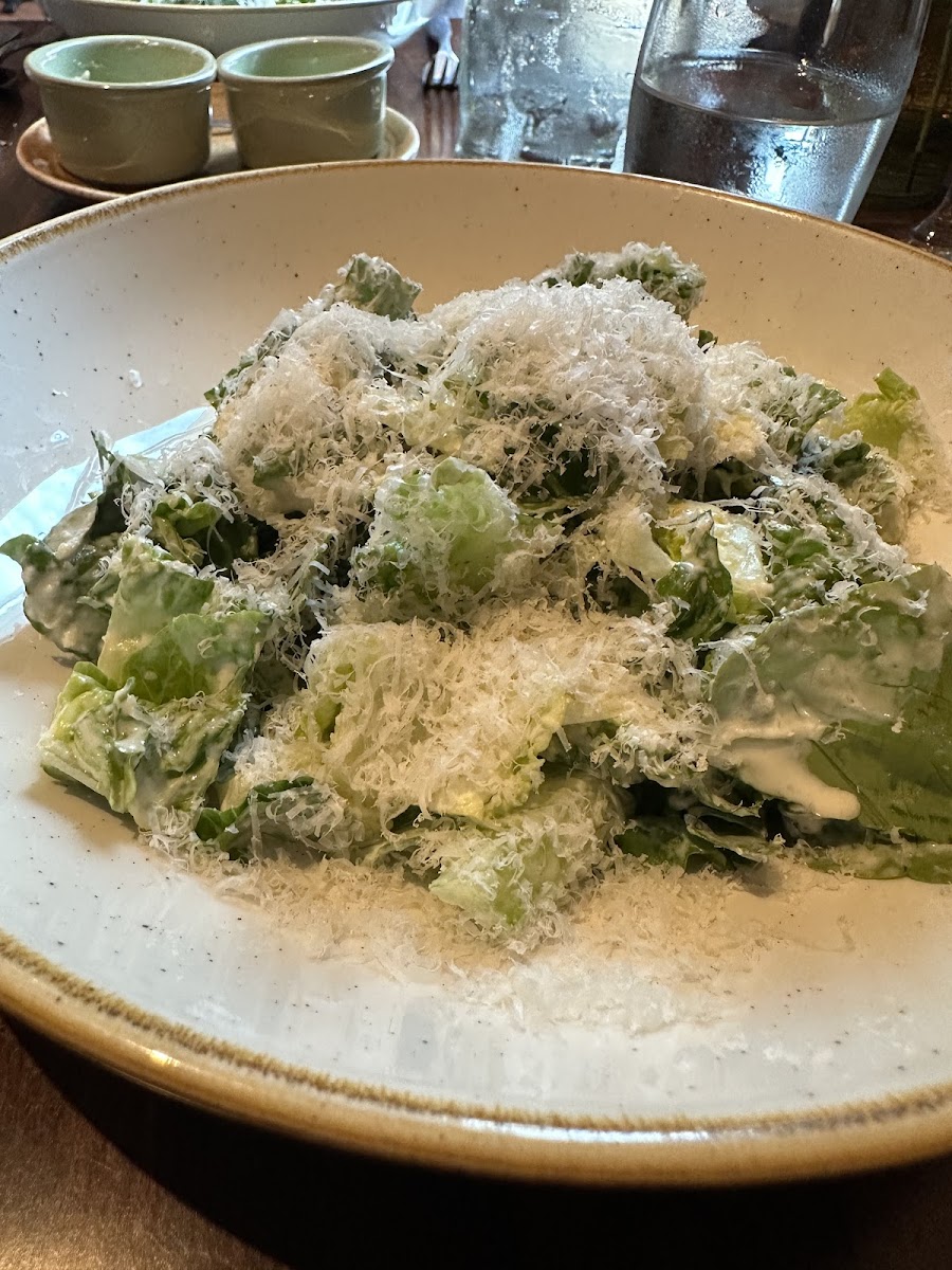 Caesar salad no croutons/breadcrumbs