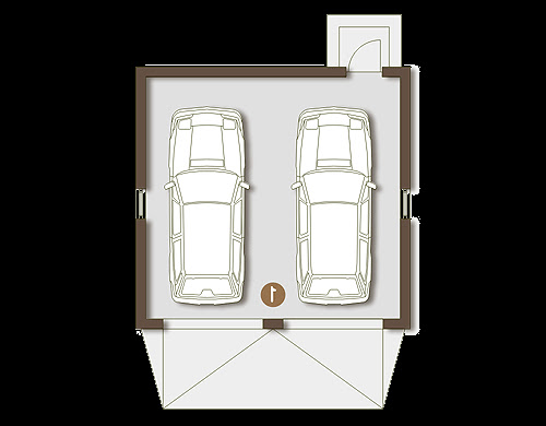 Garaż G8 - Rzut parteru
