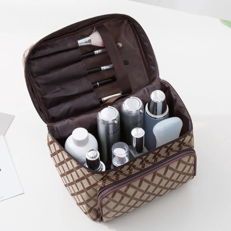 Oxford make-up tas, waterdicht, grote capaciteit, draagbaar. Ideaal voor cosmetica, reizen en dagelijks gebruik.