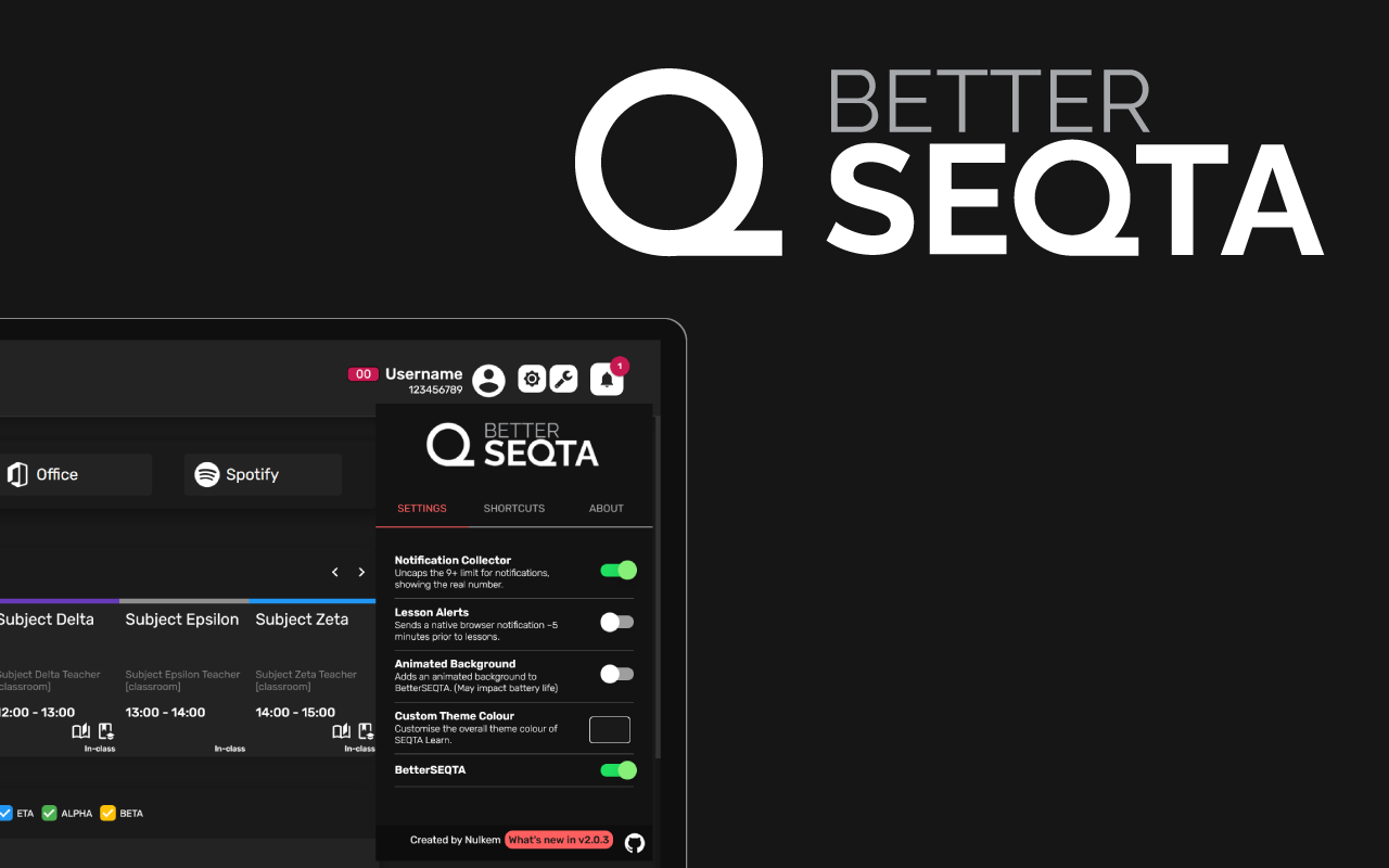 BetterSEQTA Preview image 0