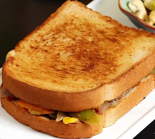 Plain Cheese Toast Sandwich + Vegetable Club Without Toast Sandwich