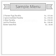 The Royal Paratha - Trp menu 2