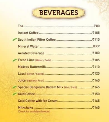 Sagar Ratna menu 