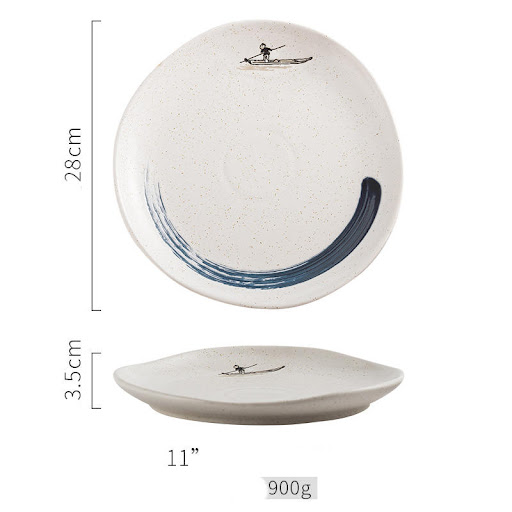 Title 8, Ceramic Round Steak Dish for Home & Commercial ...