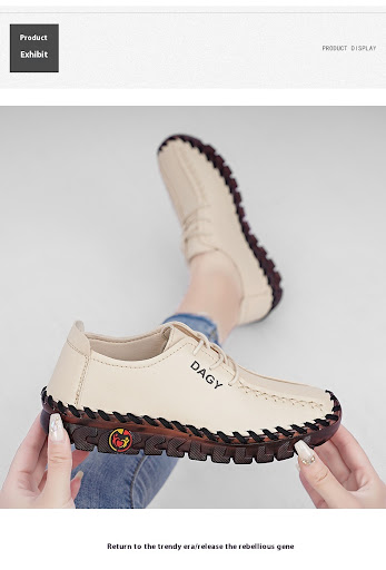 Title 8, Beef Tendon Soft Bottom Flat Casual Shoes, Expe...